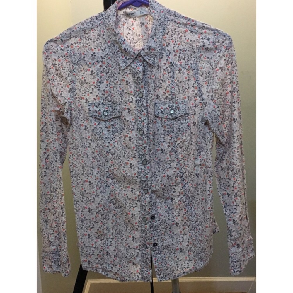 Old Navy Floral Button Up
